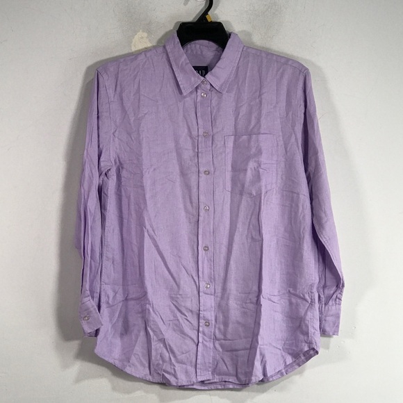 GAP Long Sleeve Button Down Shirt Men's Size S - Purple